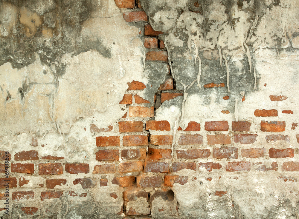 Old red brick wall Old red brick wall