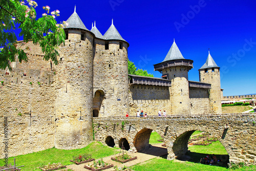 Fototapeta Naklejka Na Ścianę i Meble -  castle Carcassonne (France, Languedoc)