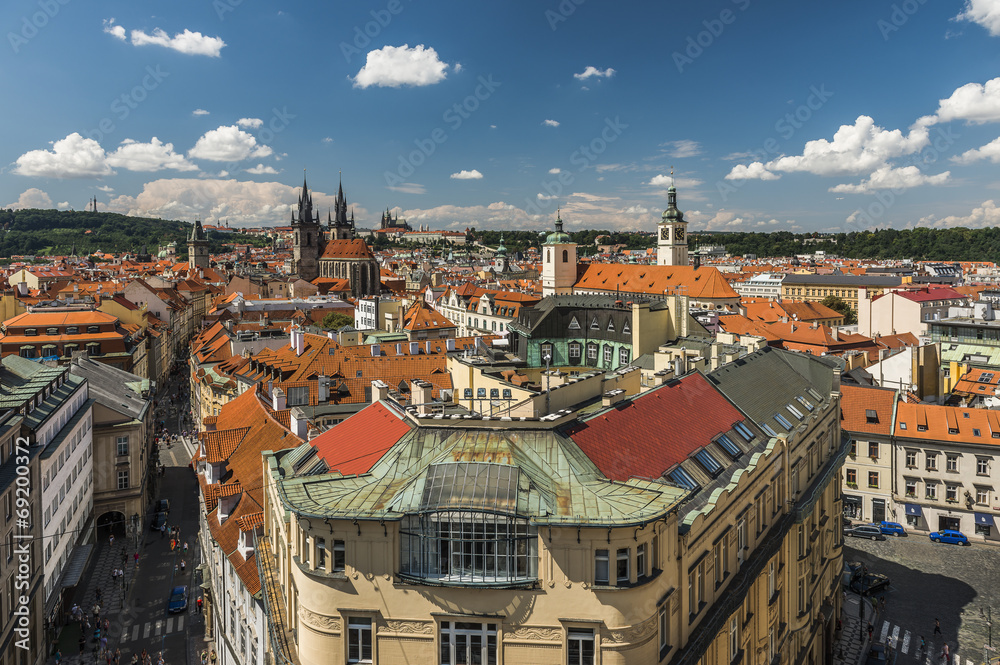 Прага Вид с Пороховой башни