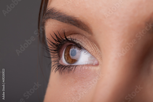 Portrait of a pretty girl  close up eye