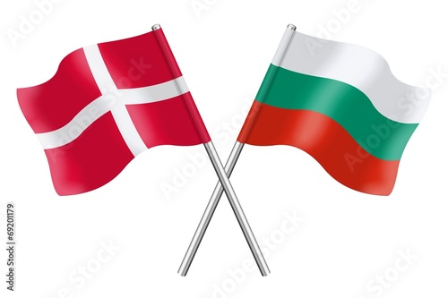 Free Download Flags: Denmark and Bulgaria - GFXLoad