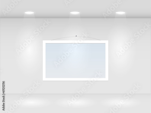 Hanging Frame in Room, Illustration