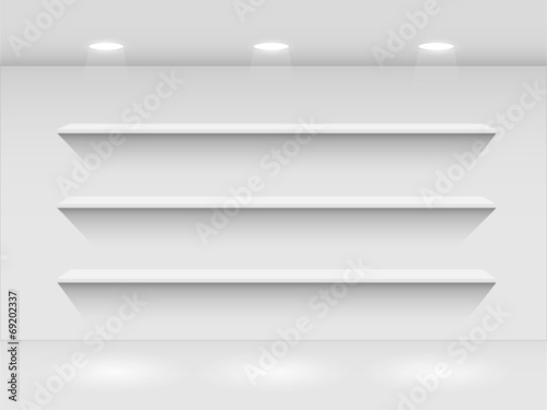 Shelves in Room, Illustration