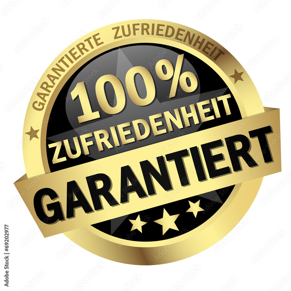 Button - 100% ZUFRIEDENHEIT GARANTIERT
