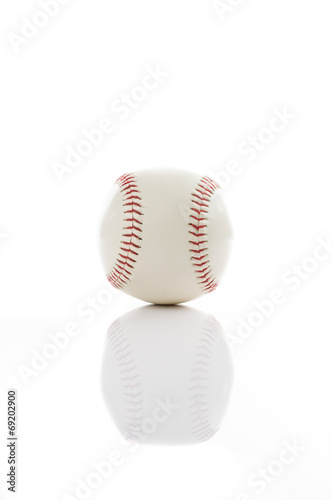 Baseball on white isolated background