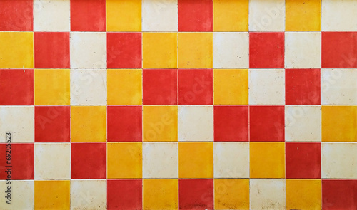 Colorful tile wall © trainman111