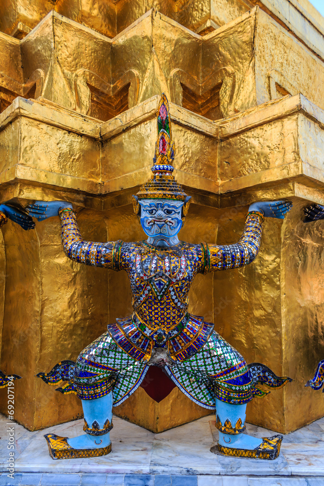 Giant at Wat pra kaew, Landmarks ,Bangkok,Thailand
