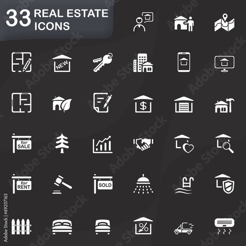 33 REAL ESTATE ICONS