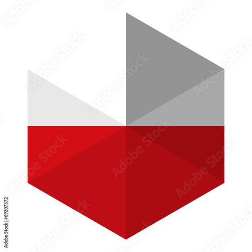 Poland Flag Hexagon Flat Icon Button Free Download Poland Flag Hexagon Flat Icon Button - GFXLoad