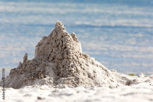 sandburg am Strand