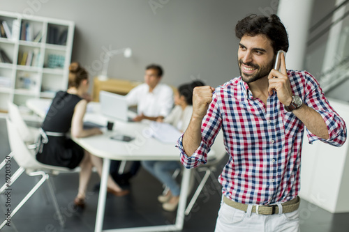 Young man in the office