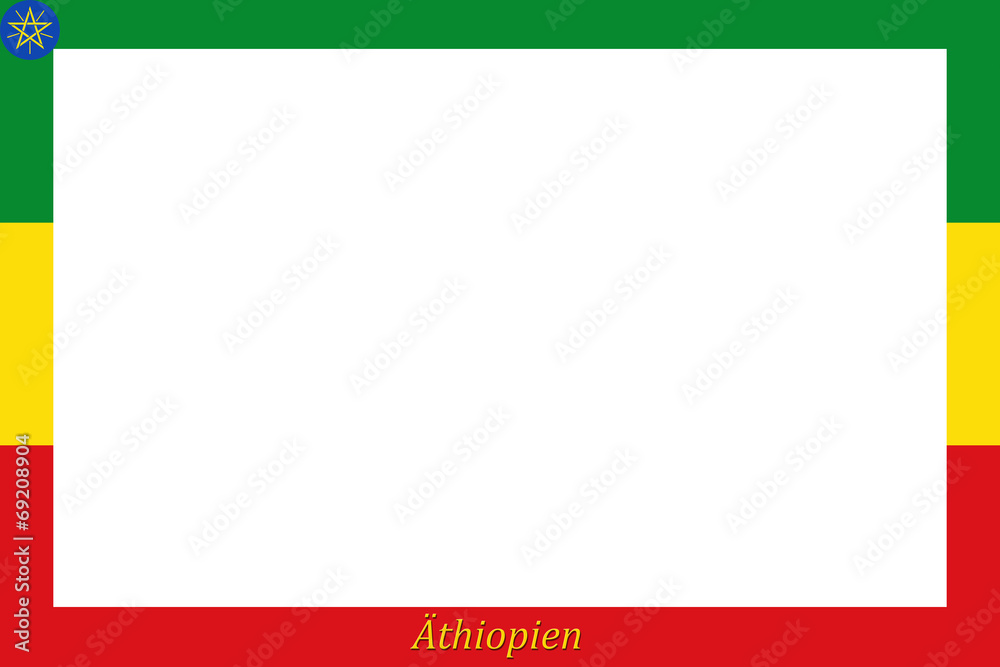 Obraz premium Rahmen Äthiopien