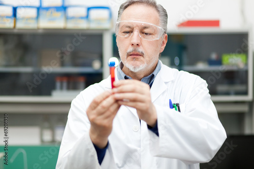 Male scientist at work in a laboratory