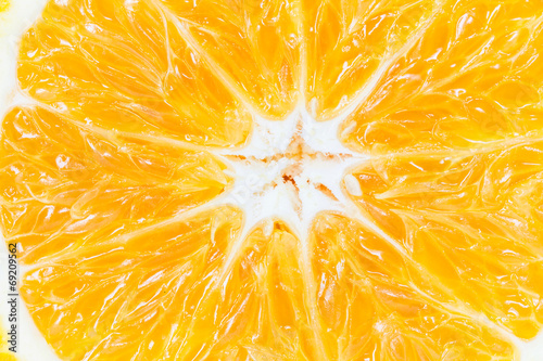 closeup of sliced orange