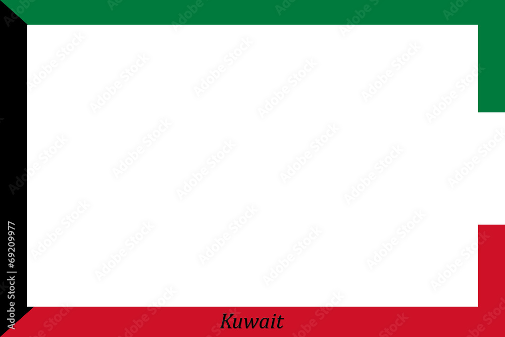 Obraz premium Rahmen Kuwait