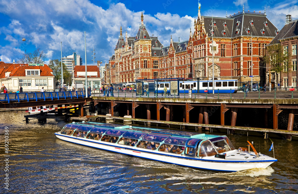 Naklejka premium Amsterdam canals