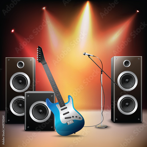 Music stage background