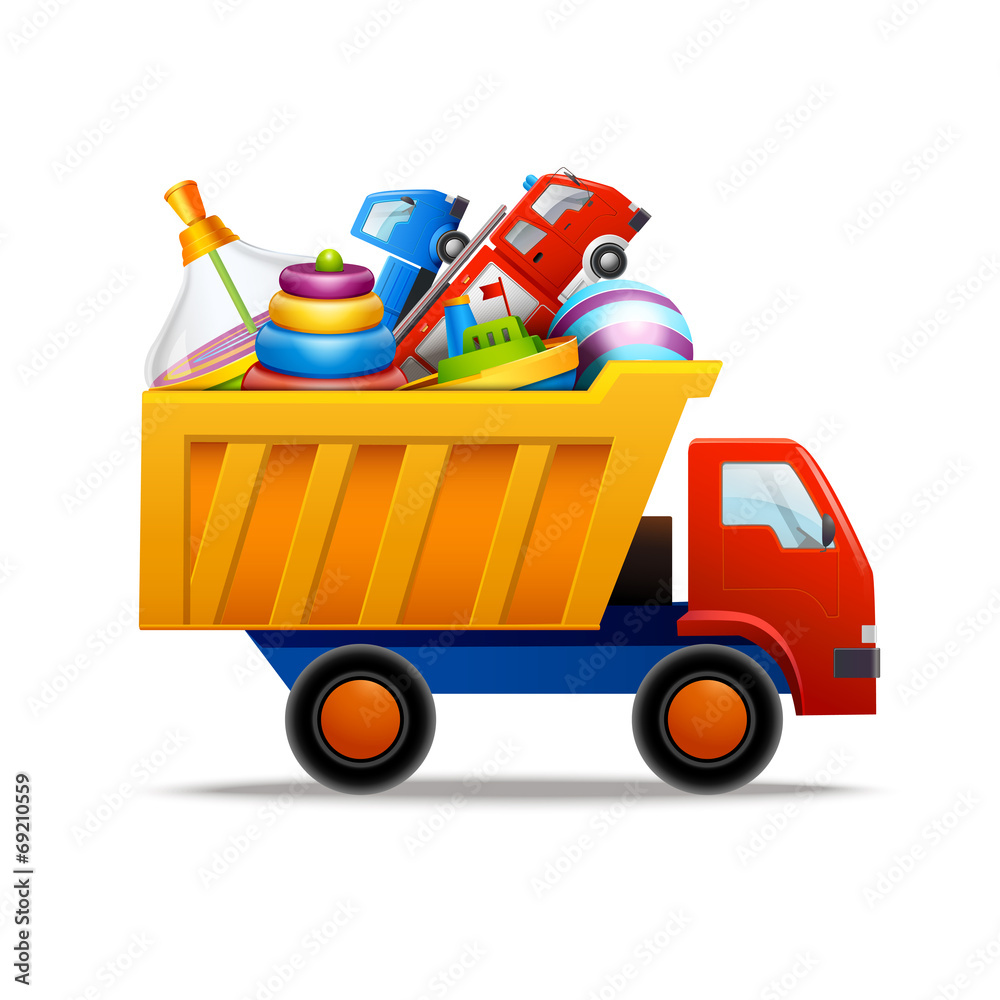 Toys in truck
