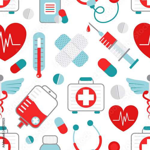 Medicine seamless pattern