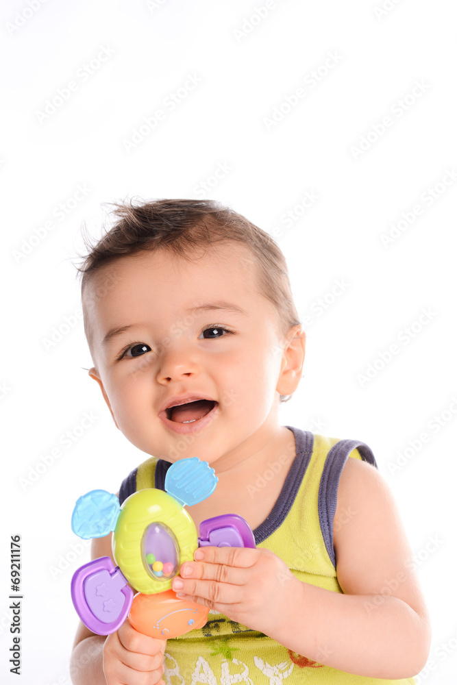 isolated studio portrait of lovely toddler baby boy playing isolated studio portrait of lovely toddler baby boy playing