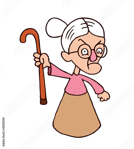 angry grandmother character