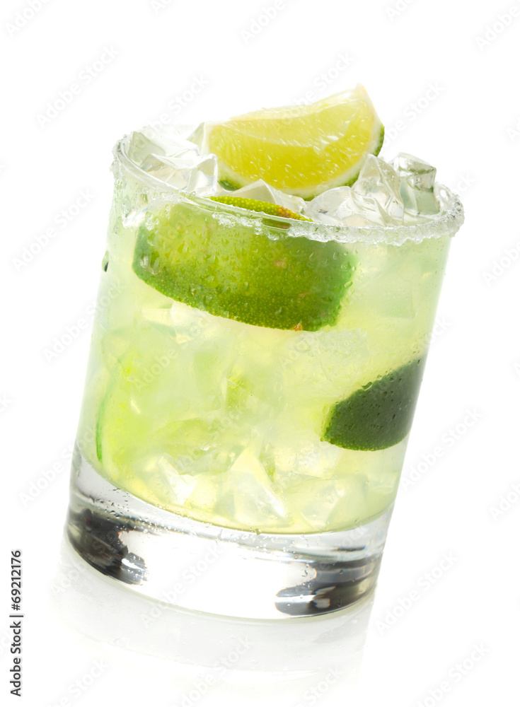 Classic margarita cocktail with salty rim Classic margarita cocktail with salty rim