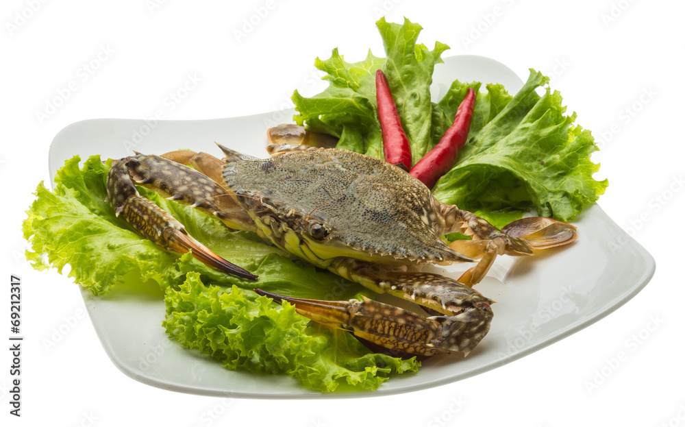 Raw crab