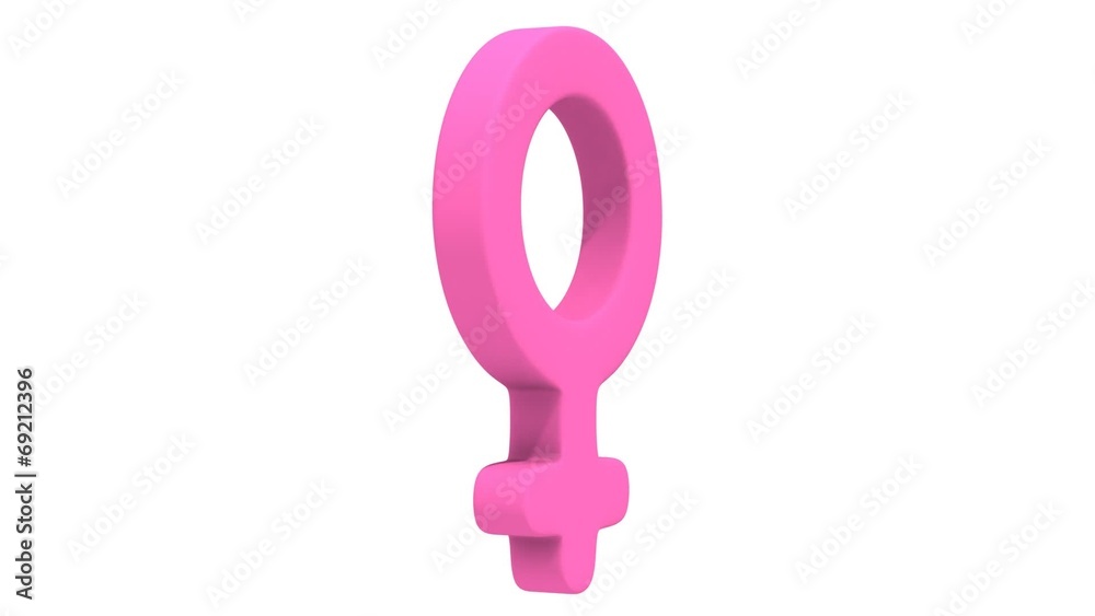 Female sign rotate rotate. Seamless Looping Female sign rotate rotate. Seamless Looping