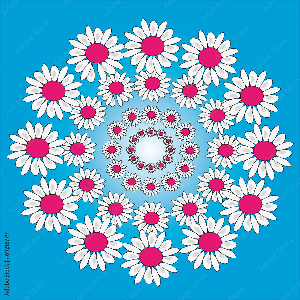 The pattern of flowers