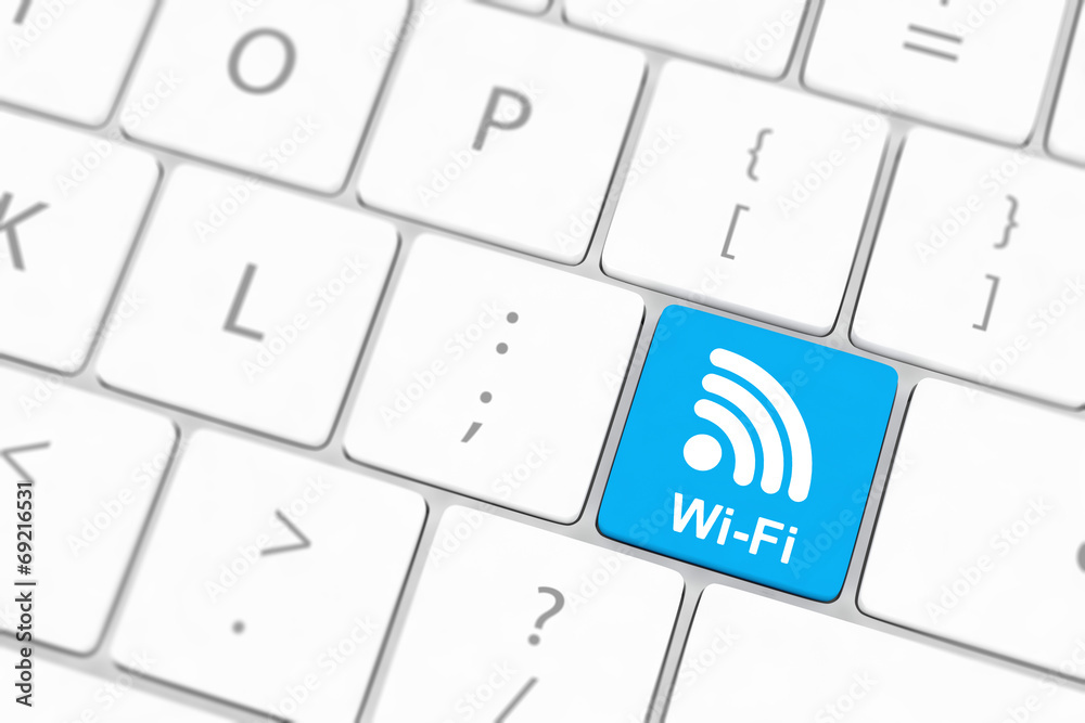 wifi concepts, with message on enter key of computer keyboard. wifi concepts, with message on enter key of computer keyboard.