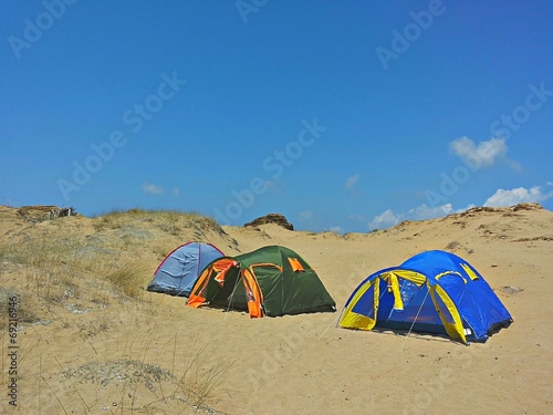 Campeggio fra le dune