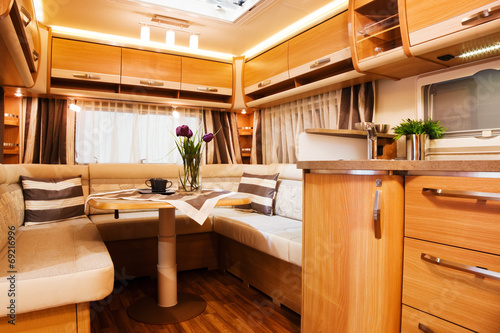 Living Quarters in Luxury Motorhome