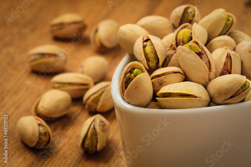 Roasted pistachio nuts seed with shell