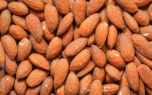Photographie Almonds as food background