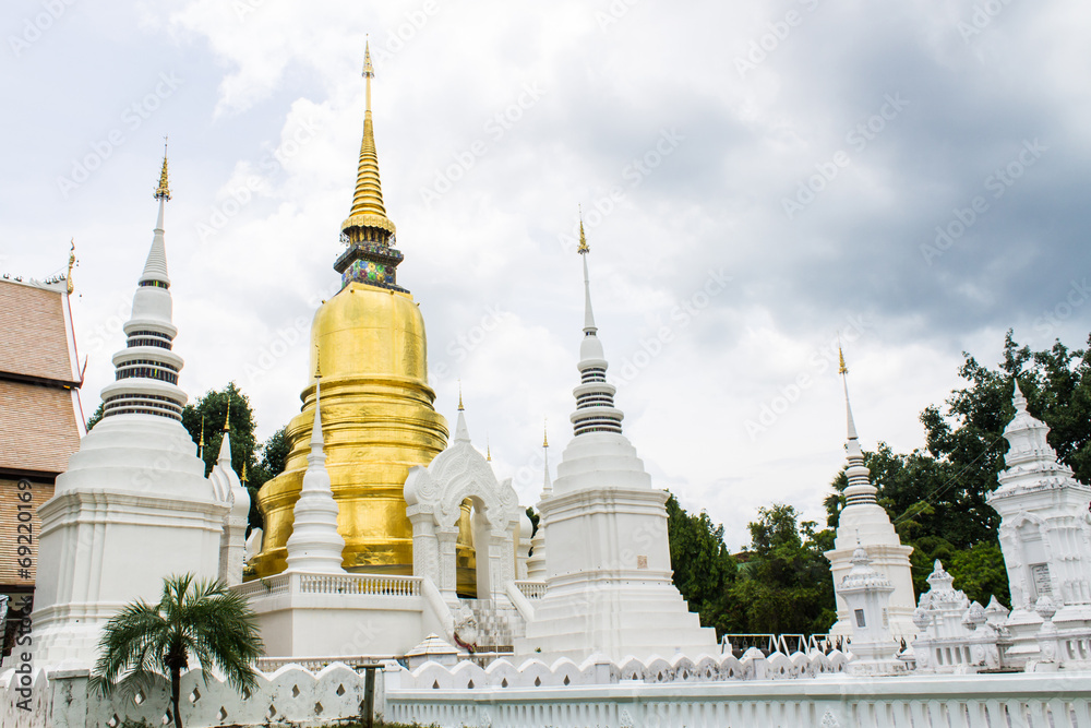 pagoda at Wat Suan Dok in Chiang Mai, Thailand