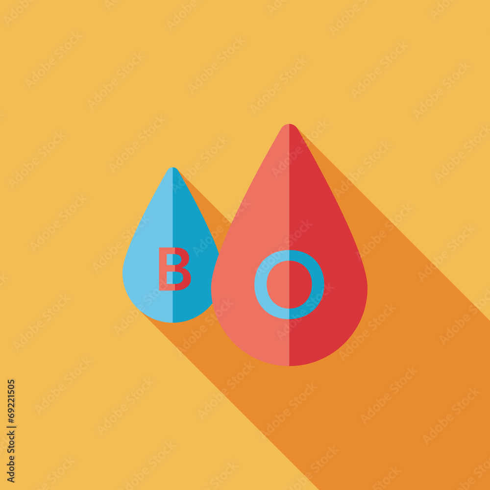 blood flat icon with long shadow blood flat icon with long shadow