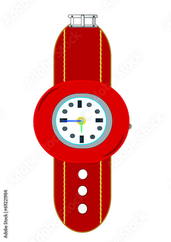 Reloj rojo