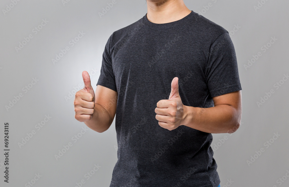 Man with thumb up Man with thumb up