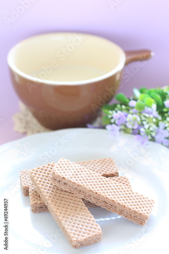  Milk and Chocolate waffle