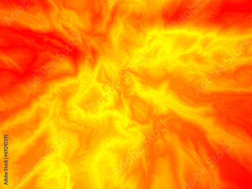 Abstract saturated yellow-red fire background