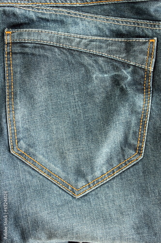blue jeans pocket closeup for backgrounds.