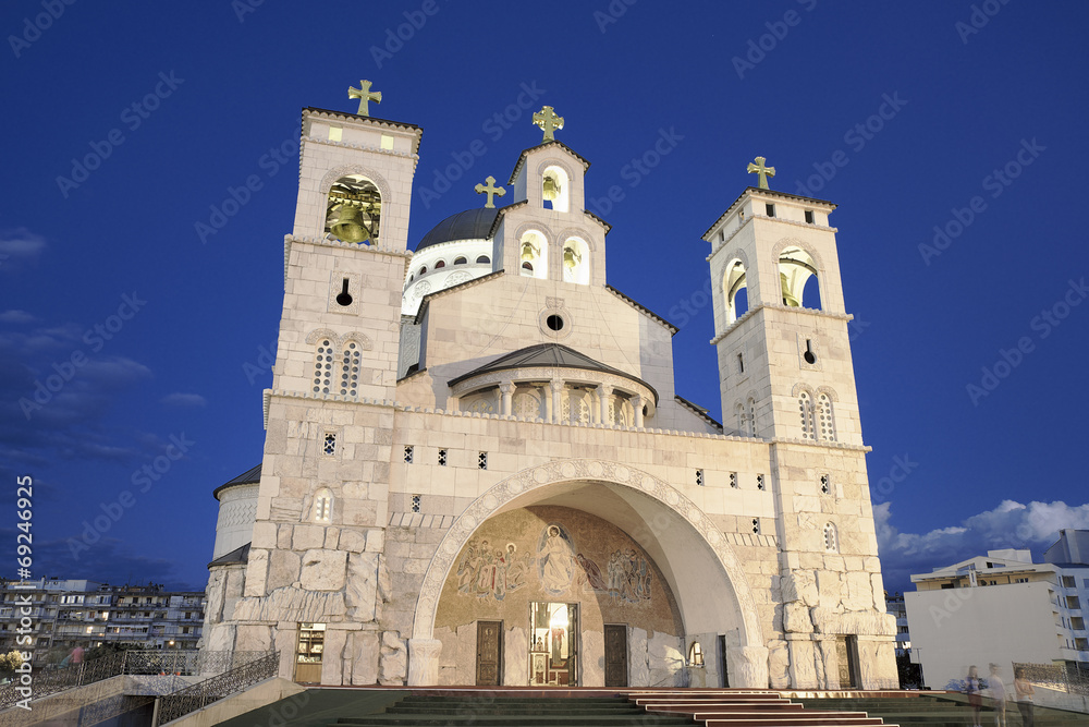 Cathedral of the Resurrection In Podgorica, Montenegro
