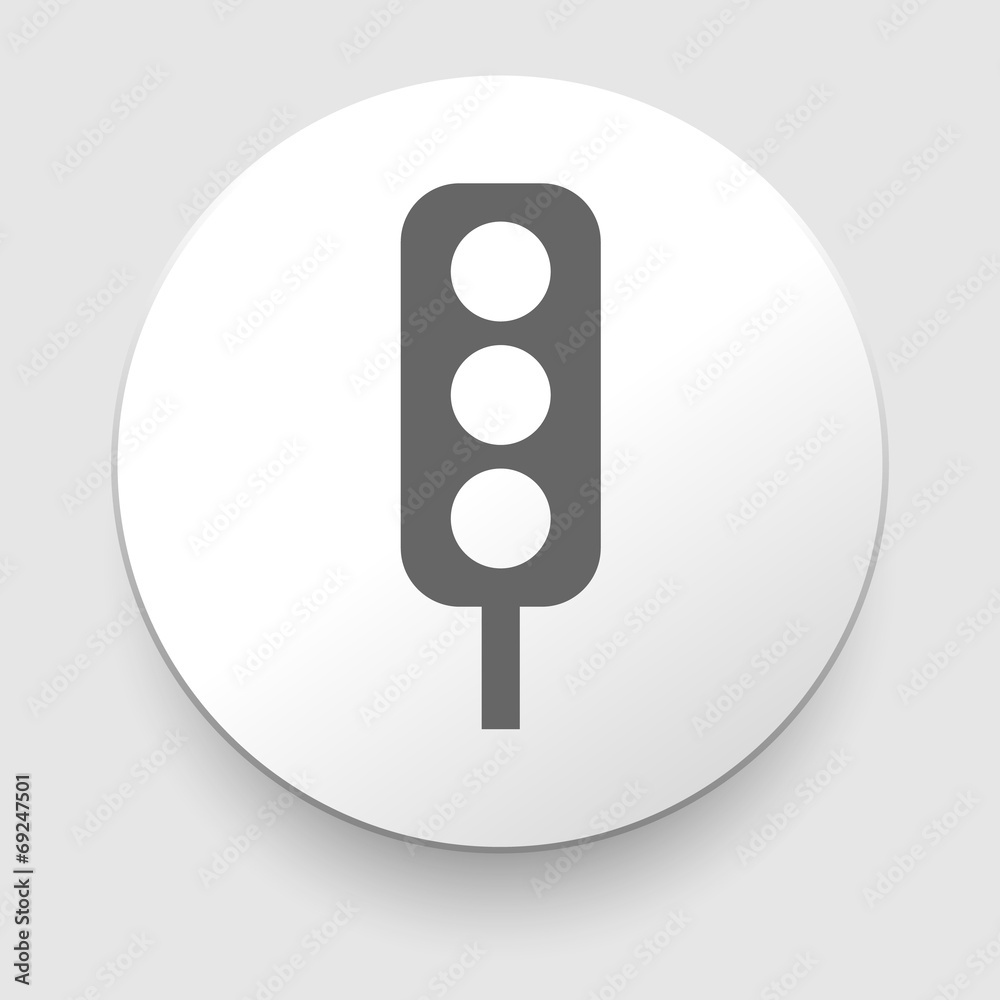 Traffic light signal - Vector icon Traffic light signal - Vector icon