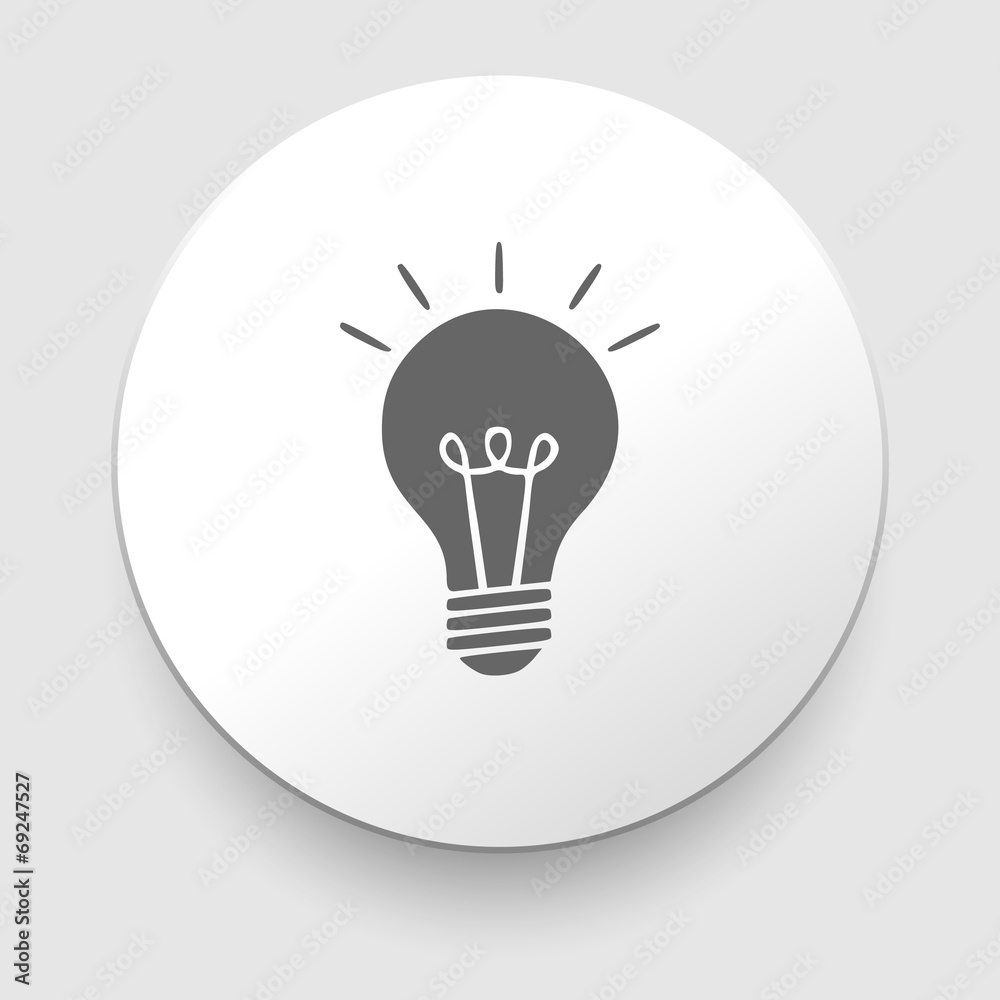 Electric lamp icon - vector illustration Electric lamp icon - vector illustration