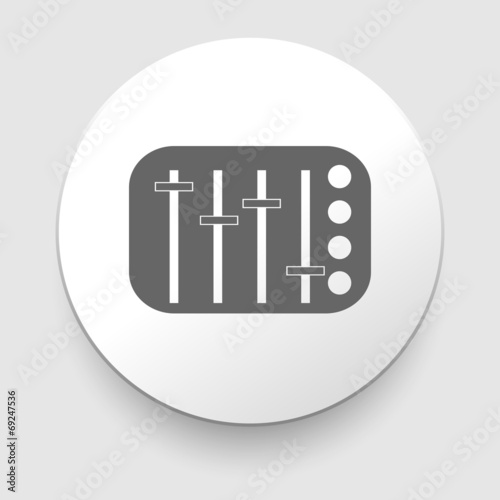 potentiometer, slider, knob, equalizer vector photo