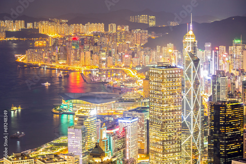 Hong Kong Skyline aerial