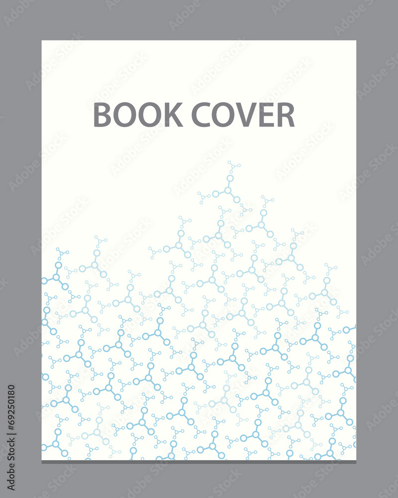 Vector  book flyer brochure cover template design