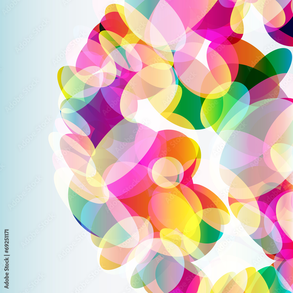 Abstract colorful background made of transparent elements. Abstract colorful background made of transparent elements.