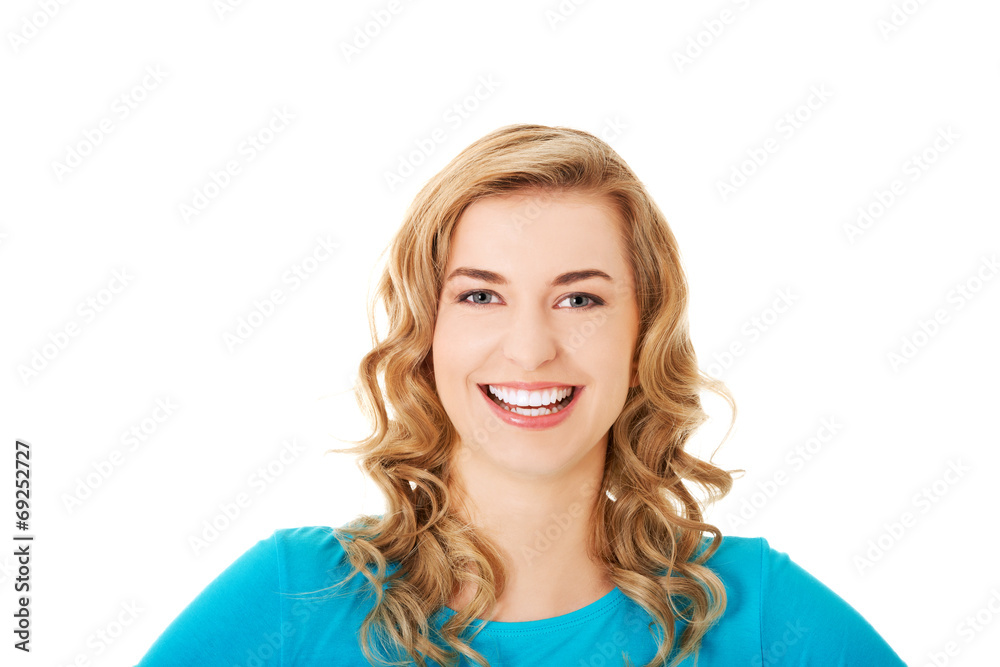 Fototapeta premium Young casual woman style. Studio portrait