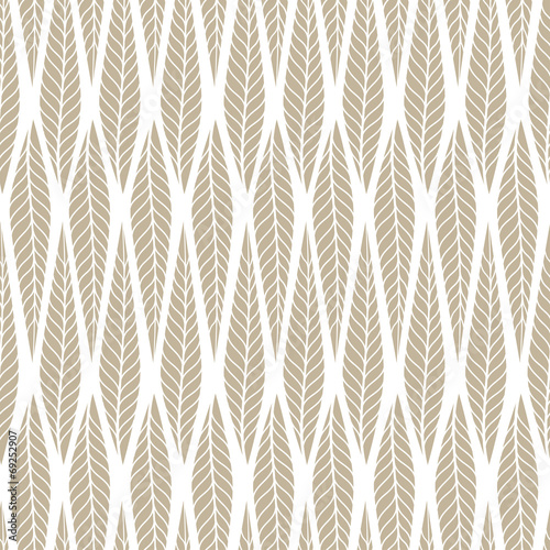 Autumn beige seamless stylized natural pattern.